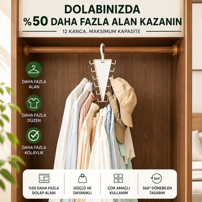 PratikAskı™ 360° Döner Çift Taraflı Organizer